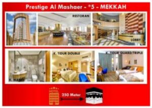 Paket Plus Thaif 2025 Hotel Mekkah Prestige Al Mashaer *4 / Setaraf