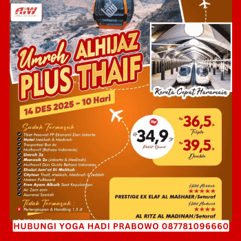 Paket Umroh Plus Thaif 2025 Program 10 Hari /1