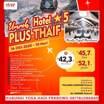 Paket Umroh Plus Thaif 2025 Program 10 Hari Des