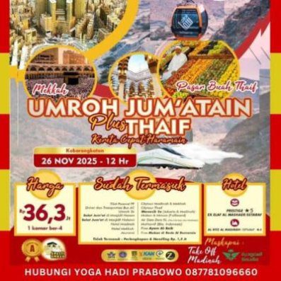 Paket Umroh November 2025 Plus Thaif 11 Hari-1