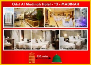 Paket Agustus 2025 Hotel Madinah Ods Al Madinah *3 / Setaraf