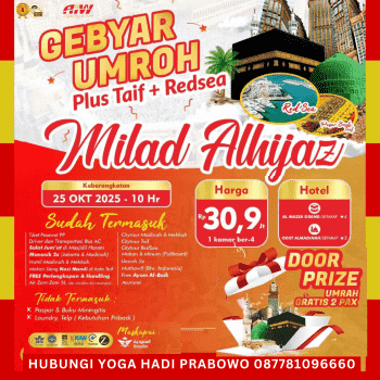 Paket Umroh Oktober 2025 Promo Plus Thaif Red Sea