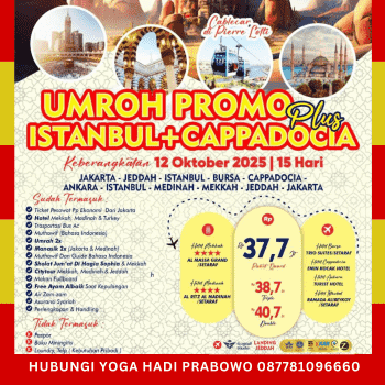 Paket Umroh Oktober 2025 Promo Plus Turki Cappadocia