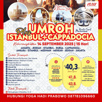 Paket Umroh September 2025 Plus Turki Cappadocia