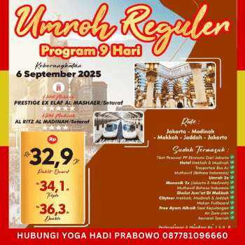 Paket Umroh September 2025 Paket Reguler Kereta Cepat 