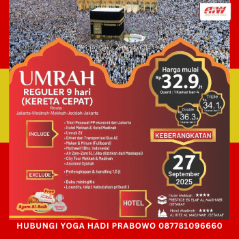 Paket Umroh September 2025 Paket Reguler Kereta Cepat-1