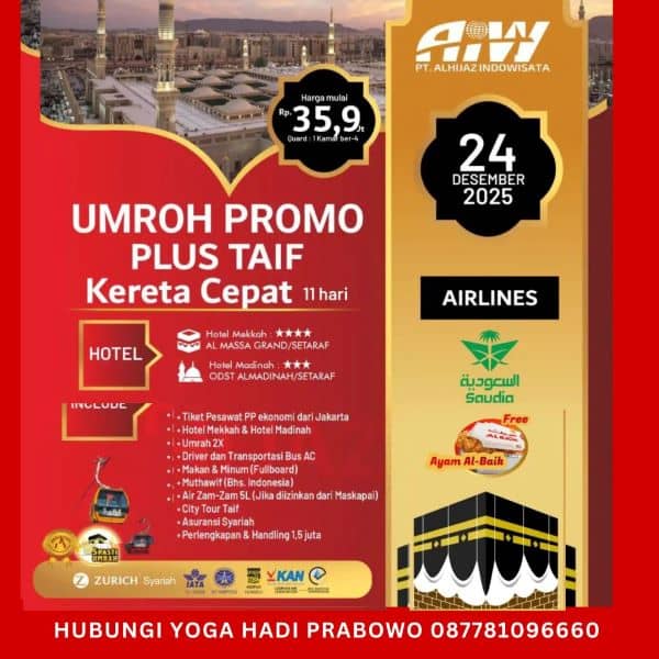 Promo Umroh Desember 2025 Paket 12 Hari