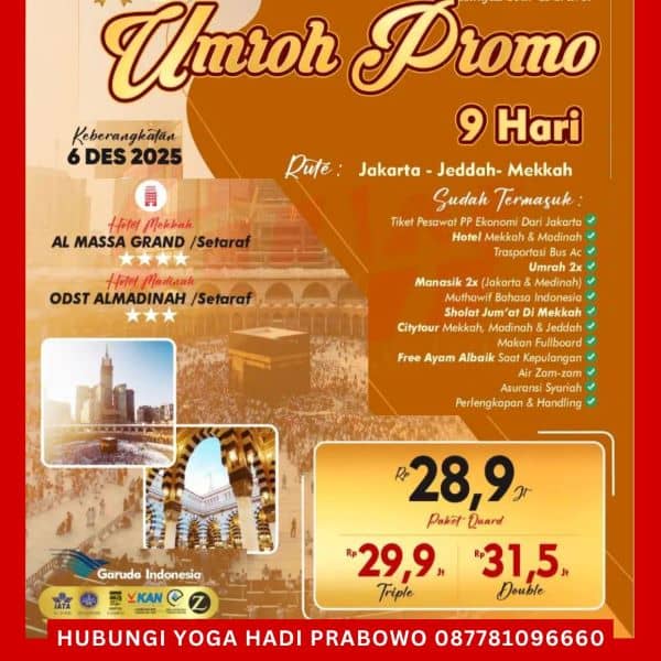 Promo Umroh Desember 2025 Paket 9 Hari-2