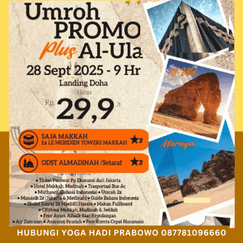 Biaya Umroh 2025 Promo Plus Al Ula 09 Hari
