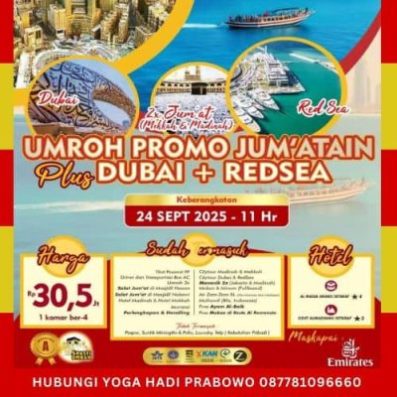 Biaya Umroh Murah 2025 Promo Plus Dubai