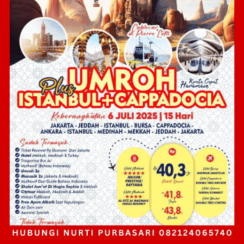 Paket Umroh Plus Turki Cappadocia