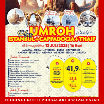 Paket Umroh Plus Turki Cappadocia