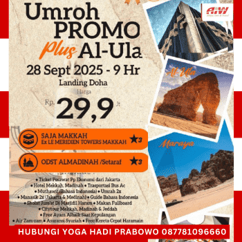 Paket Umroh 2025 Promo Plus Al Ula 9 Hari