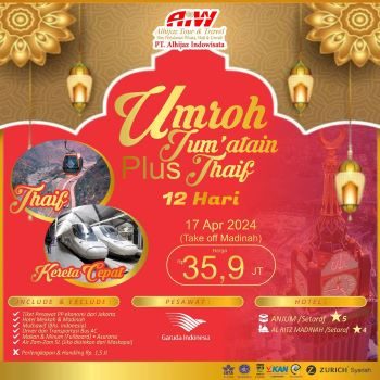 Umroh April 2024 Brosur Umroh Reguler Alhijaz Indowisata