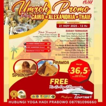 Biaya Umroh Murah 2025 Plus Mesir