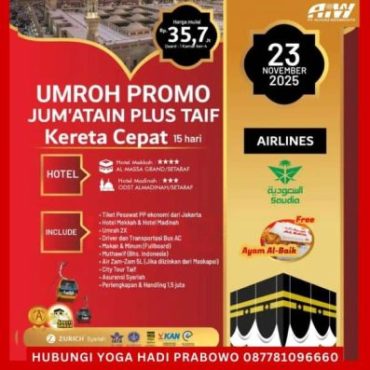 Biaya Umroh Murah 2025 Plus Thaif (KC)-1