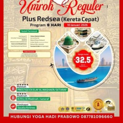 Paket Umroh Januari 2026 Reguler 09 Hari (KC)
