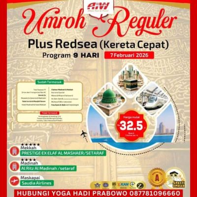 Paket Umroh Februari 2026 Reguler 9 Hari (KC)