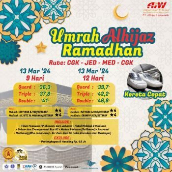 Umroh Maret 2024 Travel Umroh Haji Plus Alhijaz Indowisata Brosur Umroh 2024.
